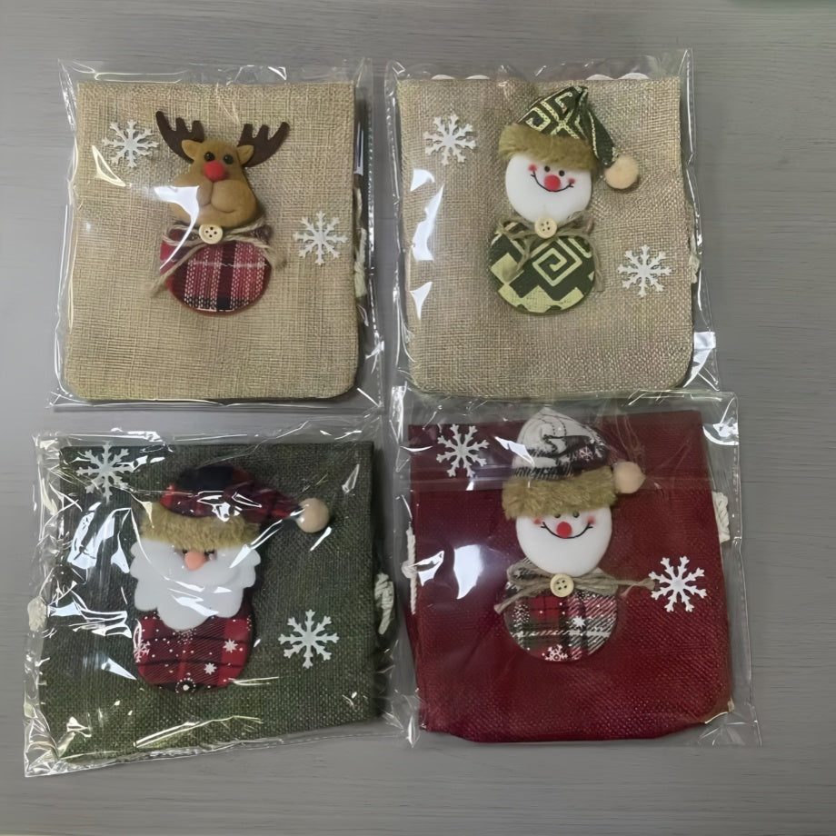 Bolsas decorativas de Navidad para vino o licor/regalos