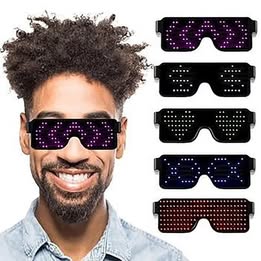 GAFAS CON FIGURAS LED