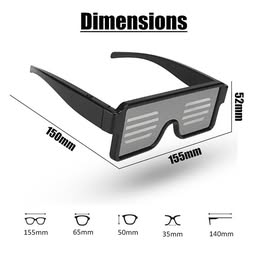 GAFAS CON FIGURAS LED