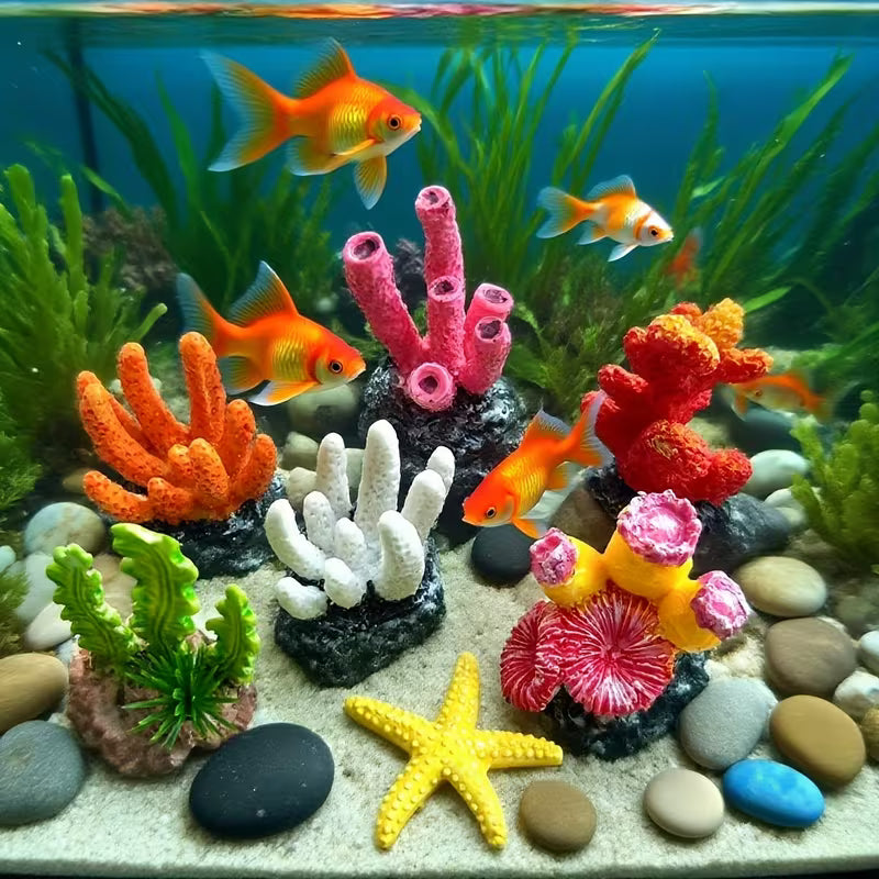 KIT FIGURAS DECORTIVAS PARA ACUARIO